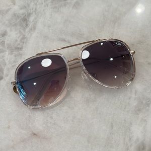 Quay Rose Gold Sunglasses
